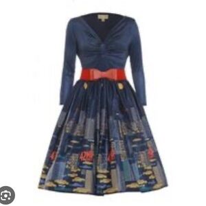 Lindy Bop blue New York City dress size 4